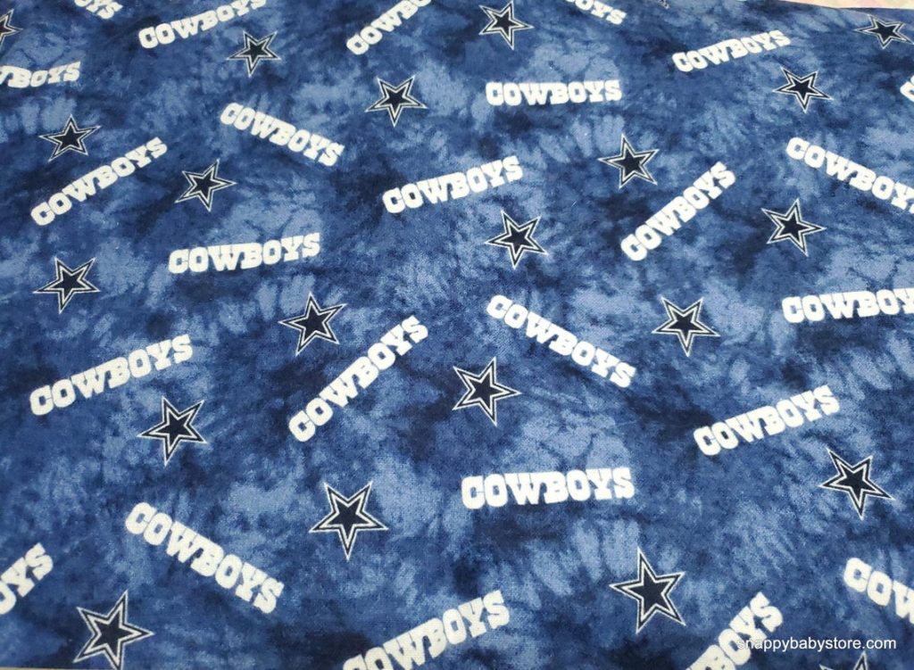 Dallas Cowboys Tie Dye cotton flannel fabric by the yard