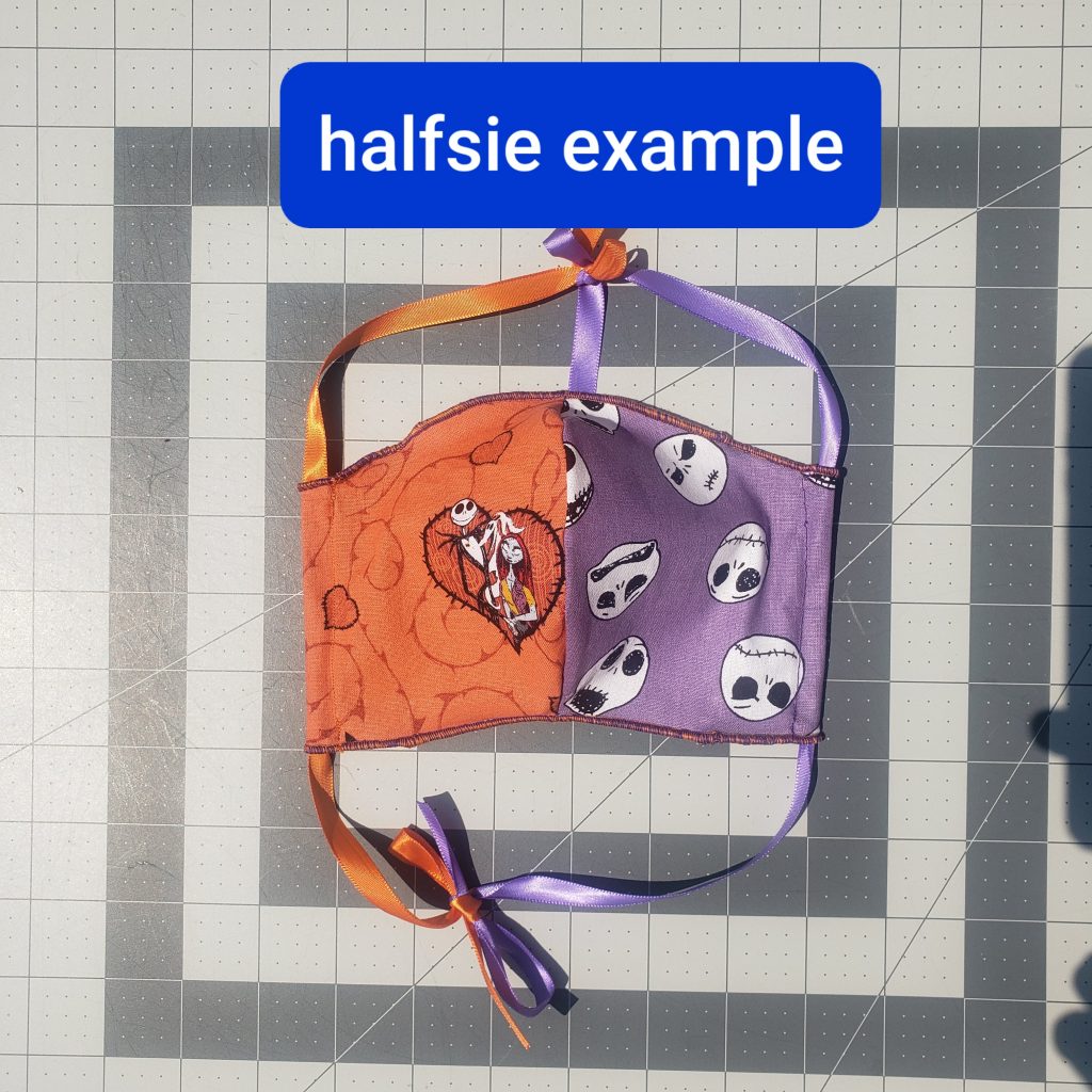 Halfsies Mask Half and Half Design