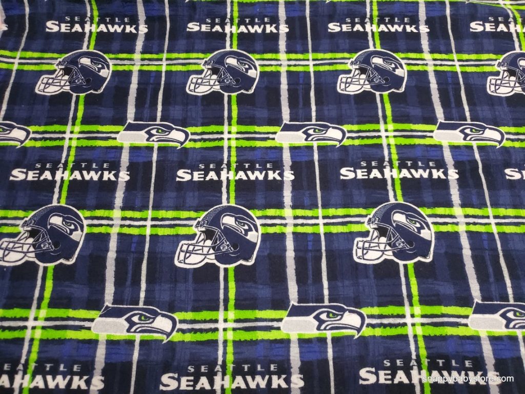 NFL Seattle Seahawks cotton flannel fabric by the yard
