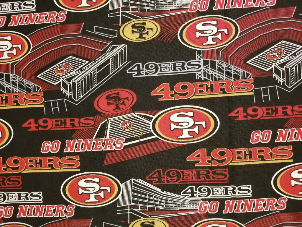 San Francisco 49ers NFL Stadium Cotton Fabric By The Yard